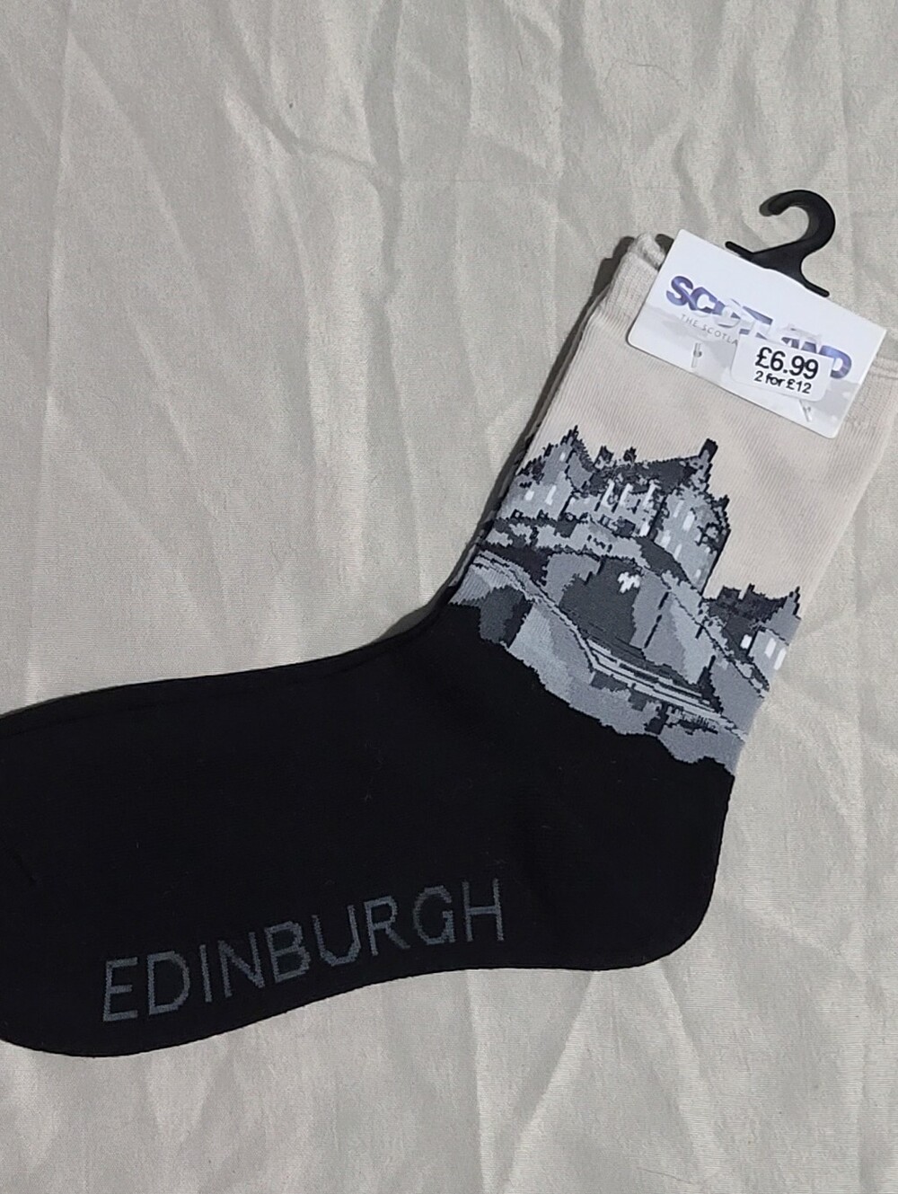 BNWT Eurostick Edinburgh Castle Graphic Socks 🏰 L